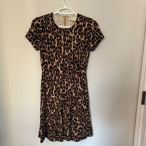 Kate Spade Brown and Black Leopard Mini Dress